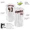 Custom White Black Pinstripe Crimson-City Cream Authentic Sleeveless Baseball Jersey