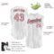 Custom White Black Pinstripe Medium Pink Authentic Sleeveless Baseball Jersey