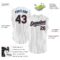 Custom White Black Pinstripe Electric Blue-Orange Authentic Sleeveless Baseball Jersey
