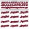 Custom White Red Pinstripe Navy Authentic Sleeveless Baseball Jersey