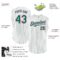 Custom White Kelly Green Pinstripe Pink Authentic Sleeveless Baseball Jersey