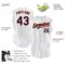 Custom White Navy Pinstripe Orange Authentic Sleeveless Baseball Jersey