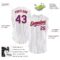 Custom White Purple Pinstripe Orange Authentic Sleeveless Baseball Jersey