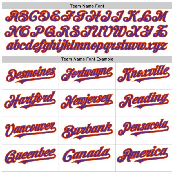 Custom White Purple Pinstripe Orange Authentic Sleeveless Baseball Jersey