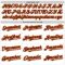 Custom White Brown Pinstripe Orange Authentic Sleeveless Baseball Jersey
