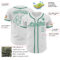 Custom White Kelly Green Authentic Baseball Jersey