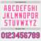 Custom White (Black Pink Pinstripe) Pink Black-Light Blue Authentic Baseball Jersey