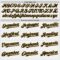 Custom White (Black Old Gold Pinstripe) Black-Old Gold Authentic Baseball Jersey