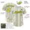 Custom White (Black Neon Yellow Pinstripe) Silver-Black Authentic Baseball Jersey