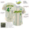 Custom White (Kelly Green Gold Pinstripe) Kelly Green-Gold Authentic Baseball Jersey
