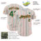 Custom White (Kelly Green Orange Pinstripe) Kelly Green-Orange Authentic Baseball Jersey