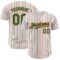 Custom White (Kelly Green Orange Pinstripe) Kelly Green-Orange Authentic Baseball Jersey