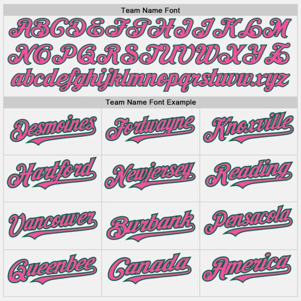 Custom White (Kelly Green Pink Pinstripe) Pink-Kelly Green Authentic Baseball Jersey