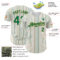 Custom White (Kelly Green Old Gold Pinstripe) Kelly Green-Old Gold Authentic Baseball Jersey