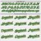 Custom White (Kelly Green Old Gold Pinstripe) Kelly Green-Old Gold Authentic Baseball Jersey
