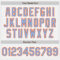 Custom White (Light Blue Orange Pinstripe) Light Blue-Orange Authentic Baseball Jersey