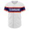 Custom White Orange-Royal Authentic Baseball Jersey