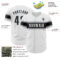 Custom White Black-Gray Authentic Baseball Jersey