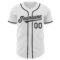 Custom White Black Authentic Baseball Jersey