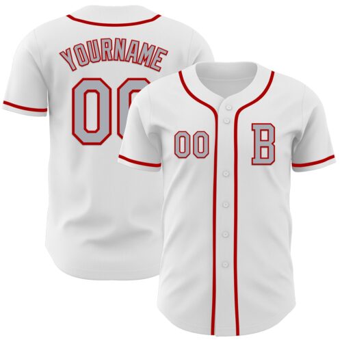 White2101_bae2cfd8-ee79-438b-9b33-059a456a6abf Custom White Gray-Red Authentic Baseball Jersey