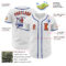Custom White Orange-Royal Authentic Baseball Jersey