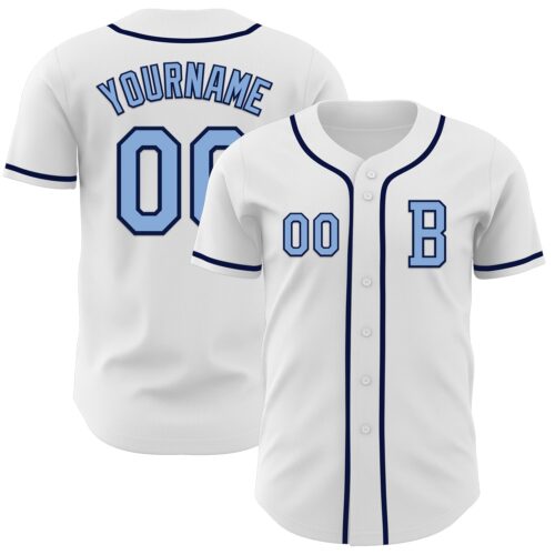 White2117_9c6c503e-fd75-43a3-8451-abd828317e5e Custom White Light Blue-Navy Authentic Baseball Jersey