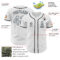 Custom White Silver-Black Authentic Baseball Jersey