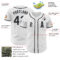 Custom White Black-Gray Authentic Baseball Jersey