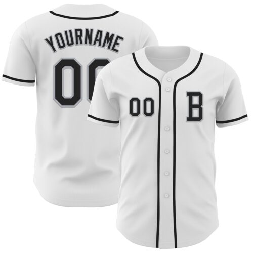 White2130_abdff5fd-8165-4a90-b028-1630d7e9e1b4 Custom White Black-Gray Authentic Baseball Jersey