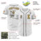 Custom White Steel Gray-Old Gold Authentic Baseball Jersey