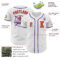 Custom White Orange-Purple Authentic Baseball Jersey