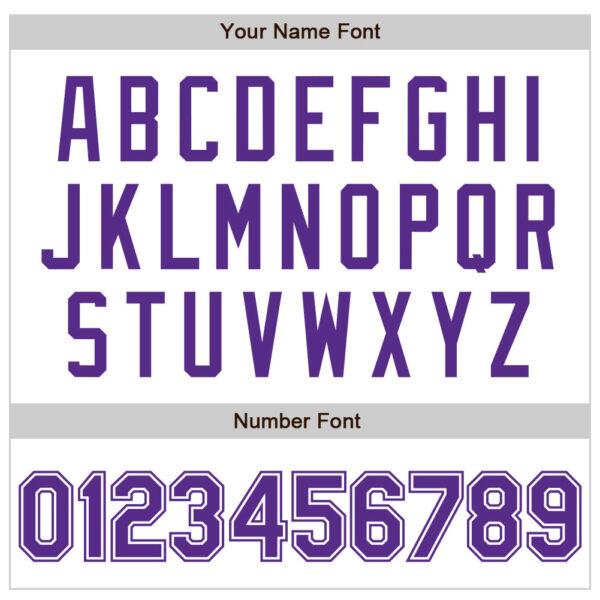 Custom White Purple Authentic Baseball Jersey