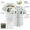 Custom White Kelly Green-Orange Authentic Baseball Jersey