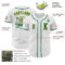 Custom White Kelly Green-Gold Authentic Baseball Jersey