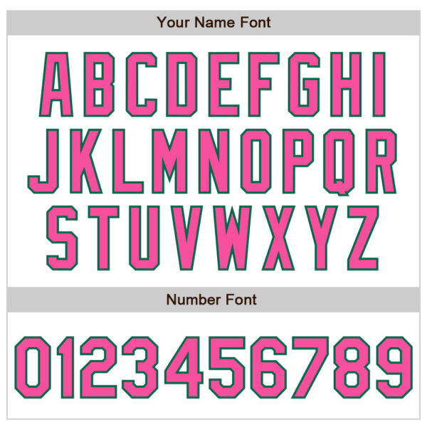 Custom White Pink-Kelly Green Authentic Baseball Jersey
