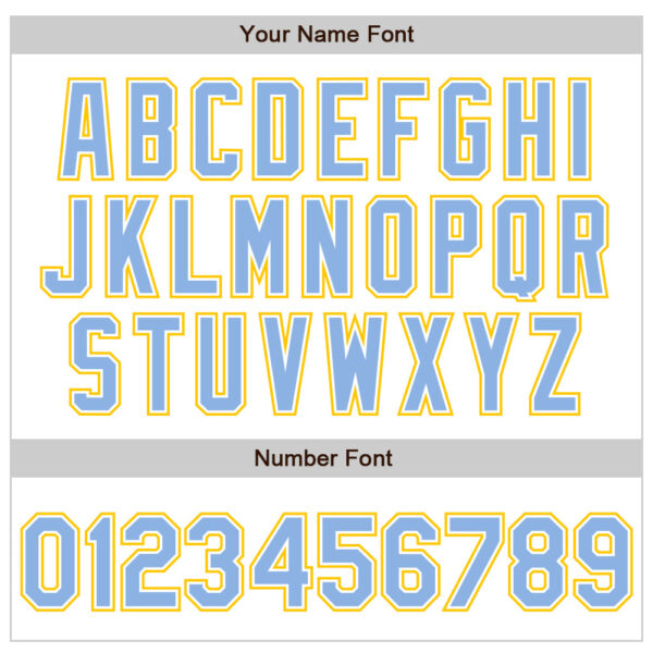 Custom White Light Blue-Yellow Authentic Baseball Jersey