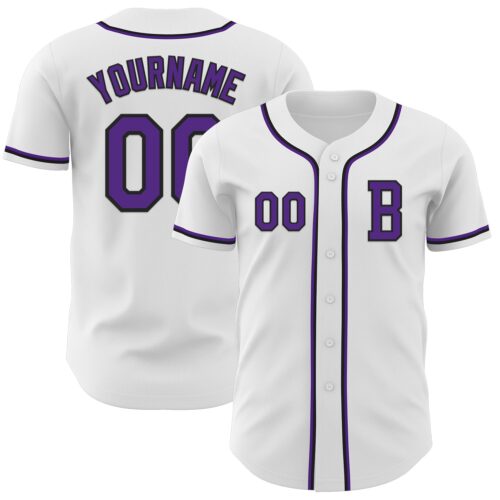 White2179_fc4d77ce-e55b-4ce4-b509-9265f8b2b768 Custom White Purple-Black Authentic Baseball Jersey