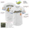 Custom White Old Gold Royal-Red Authentic Baseball Jersey