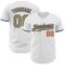 Custom White Old Gold Royal-Red Authentic Baseball Jersey