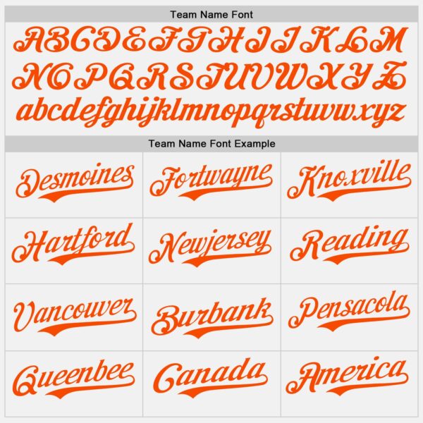Custom White Orange Authentic Baseball Jersey