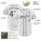Custom White Steel Gray Authentic Baseball Jersey