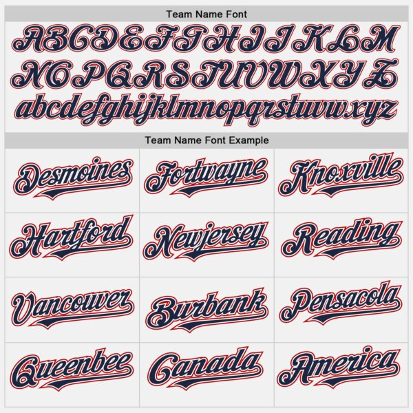 Custom White Red-Navy Authentic Baseball Jersey