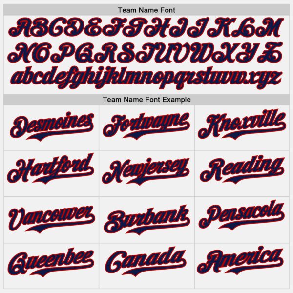 Custom White Navy-Red Authentic Baseball Jersey