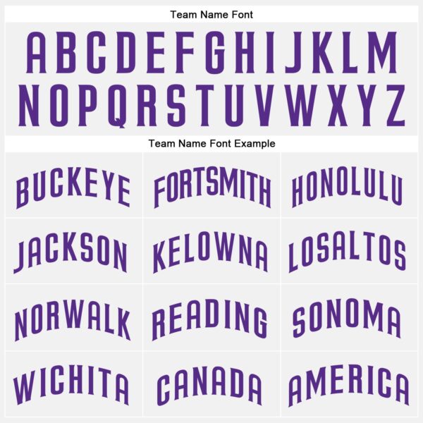 Custom White Purple Pinstripe Purple Authentic Baseball Jersey