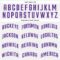Custom White Purple Pinstripe Purple Authentic Baseball Jersey