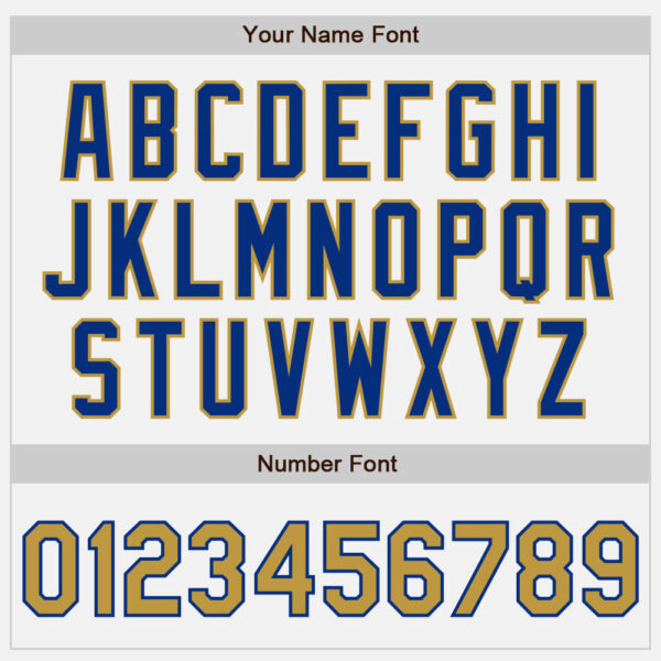 Custom White Royal Pinstripe Old Gold Authentic Baseball Jersey