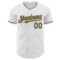 Custom White Steel Gray-Old Gold Authentic Baseball Jersey