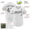 Custom White Steel Gray-Gray Authentic Baseball Jersey