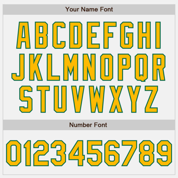 Custom White Gold-Kelly Green Authentic Baseball Jersey