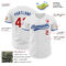 Custom White Red-Royal Authentic Baseball Jersey